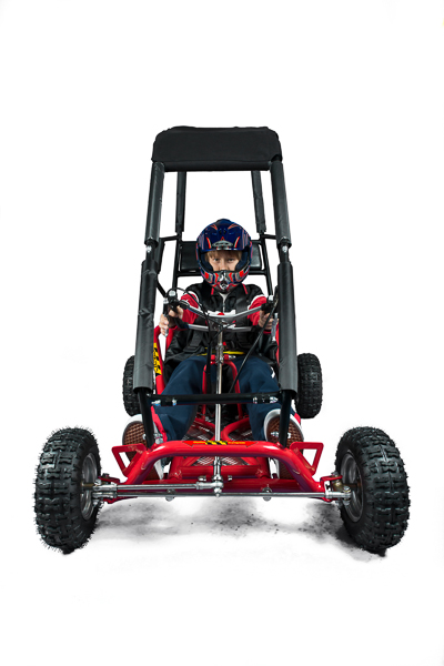 Caged Drift Go Kart Red